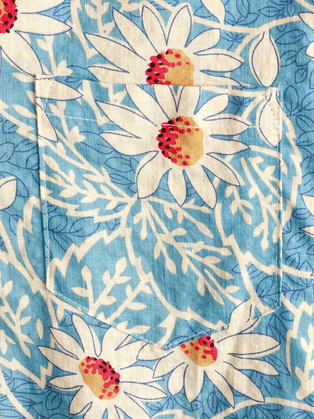 Men's retro cotton Hawaiian floral shirt
