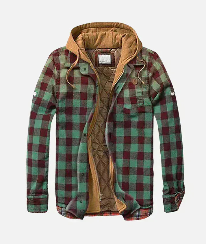 Varel | Checkered patchwork jacket