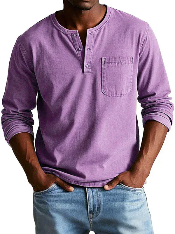 Sommerfeld | Long-sleeved Henley shirt (buy 1, get 1 FREE)