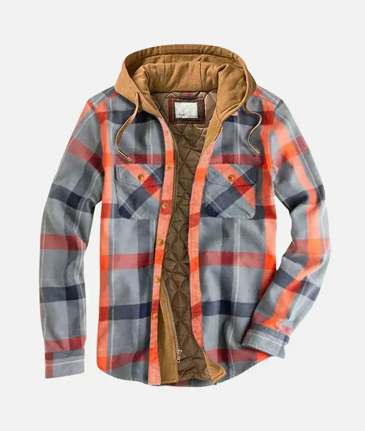 Varel | Checkered patchwork jacket
