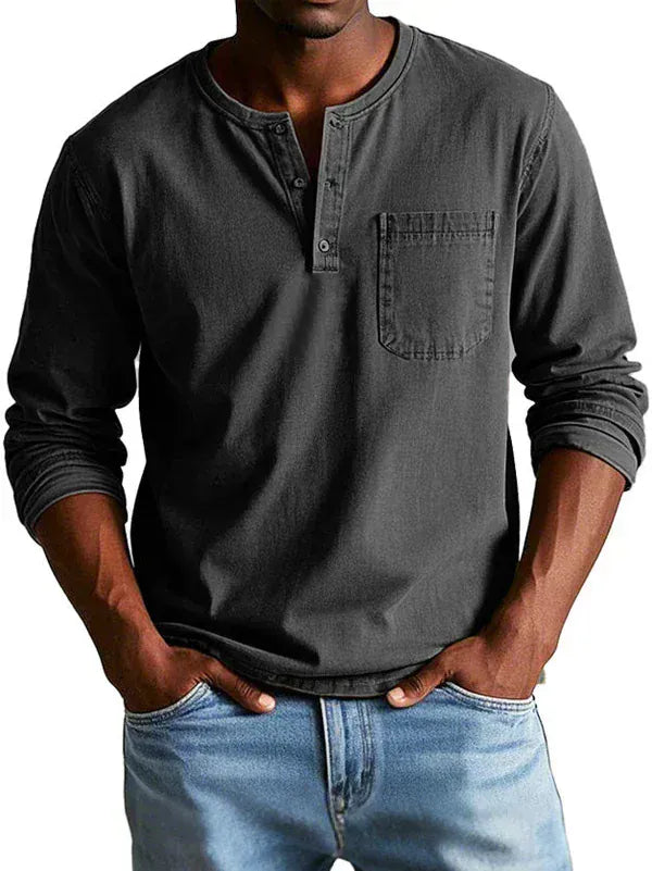 Sommerfeld | Long-sleeved Henley shirt (buy 1, get 1 FREE)