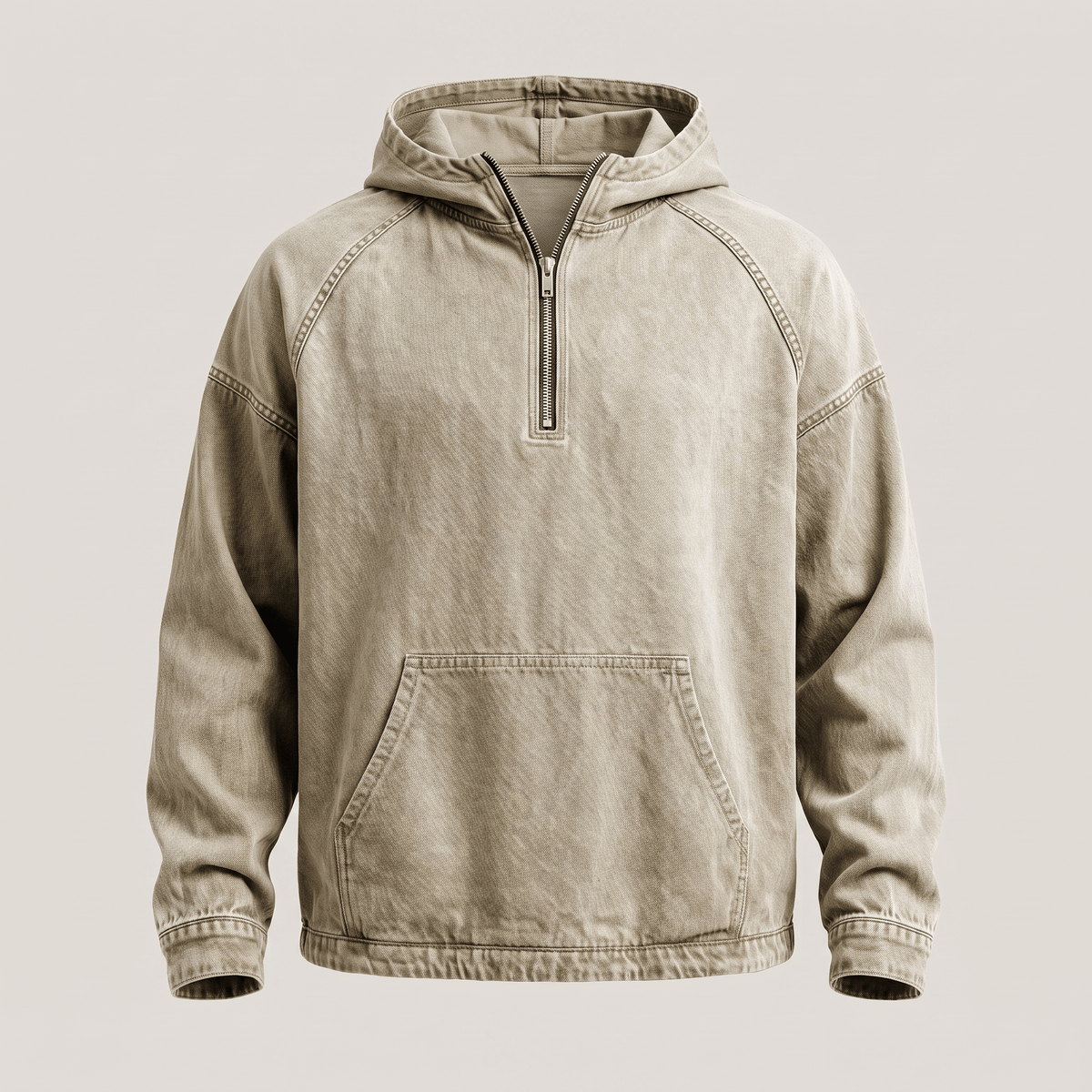 RIVINGTON HALF-ZIP DENIM JACKET