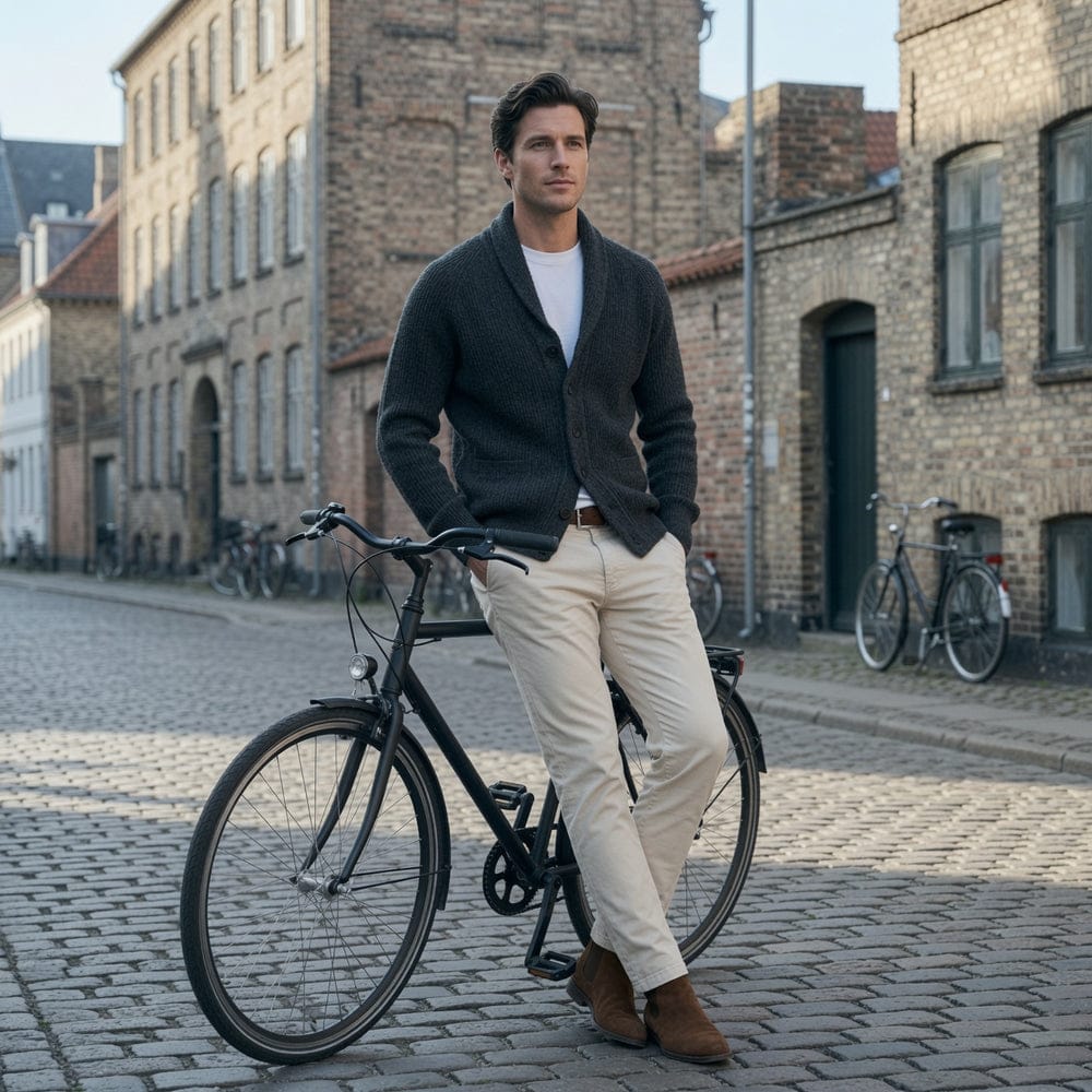 Varel | Long-sleeved cardigan with buttons