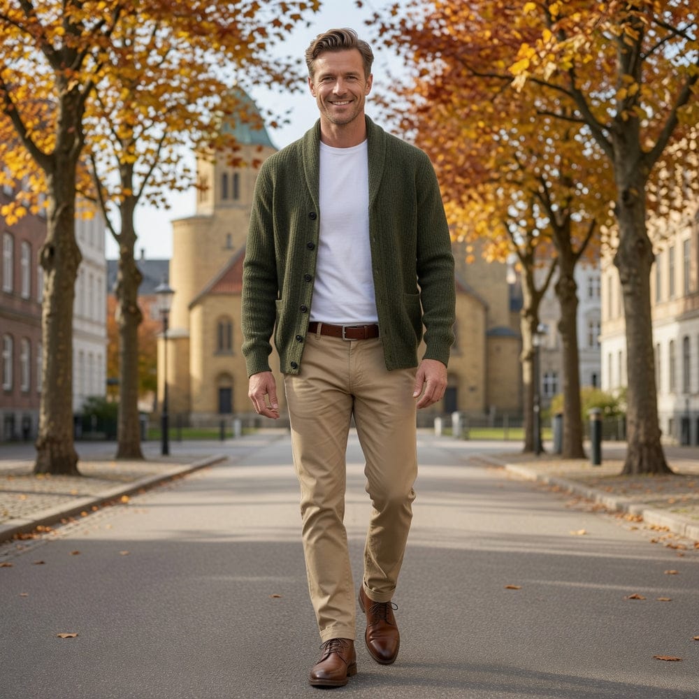 Varel | Long-sleeved cardigan with buttons
