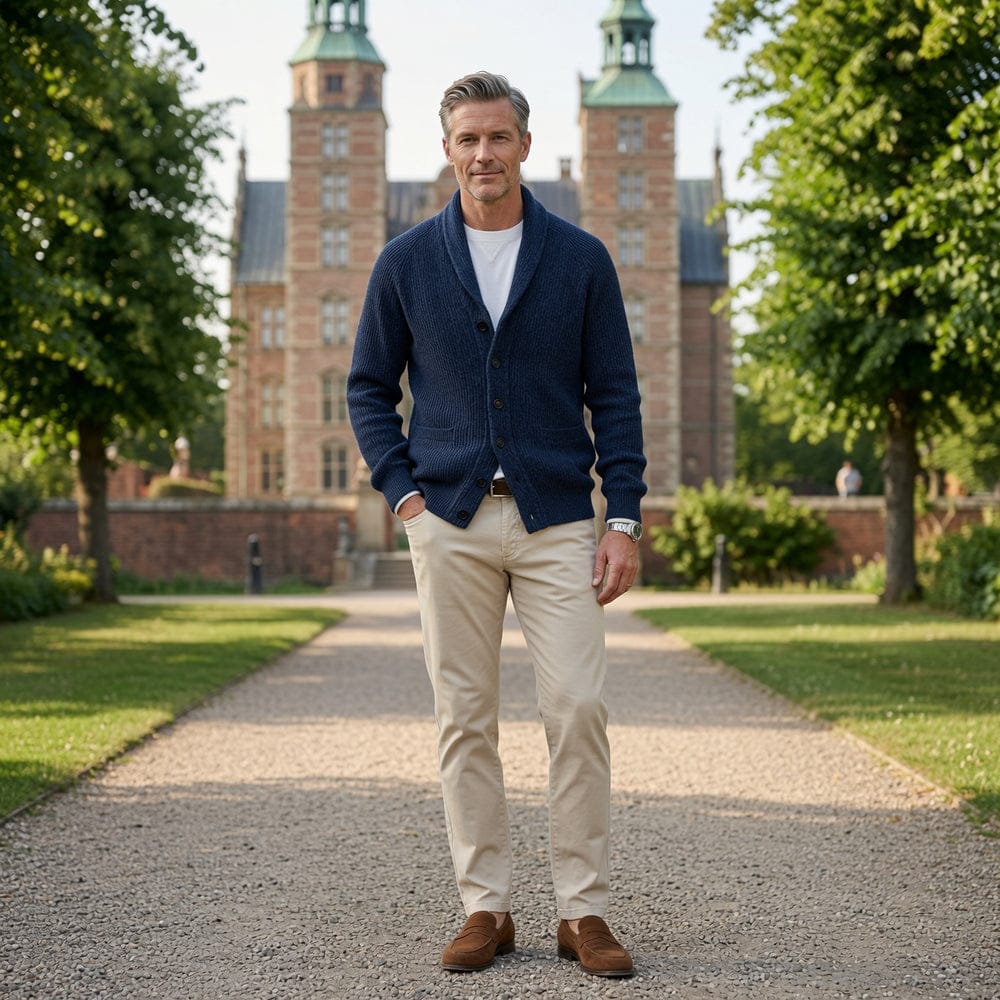 Varel | Long-sleeved cardigan with buttons