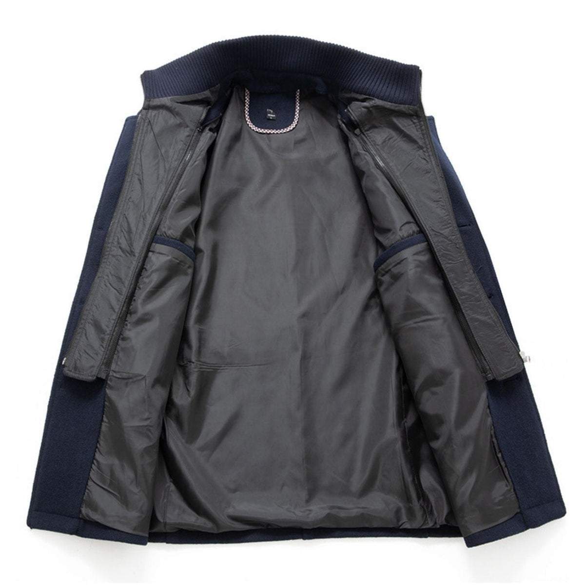 WoolGuard™ Winterjas | Wolmix, dubbele kraag & Britse erfgoedstijl