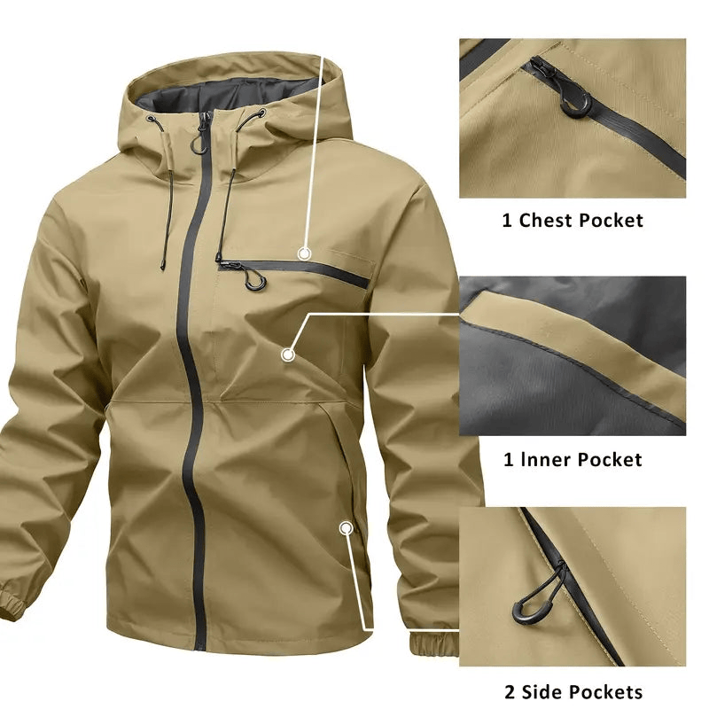 🔥Limited Stock Available 50% OFF⛰️Men's 3-in-1 Waterproof Rain, Wind & Cold Jacket - Total Protection