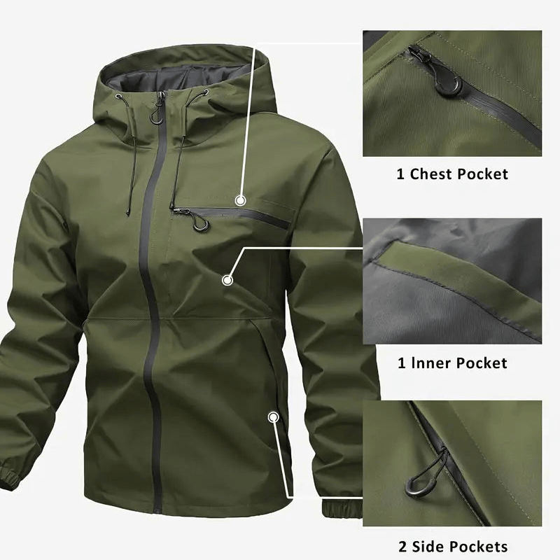 🔥Limited Stock Available 50% OFF⛰️Men's 3-in-1 Waterproof Rain, Wind & Cold Jacket - Total Protection
