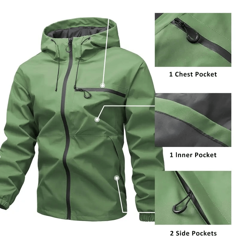 🔥Limited Stock Available 50% OFF⛰️Men's 3-in-1 Waterproof Rain, Wind & Cold Jacket - Total Protection