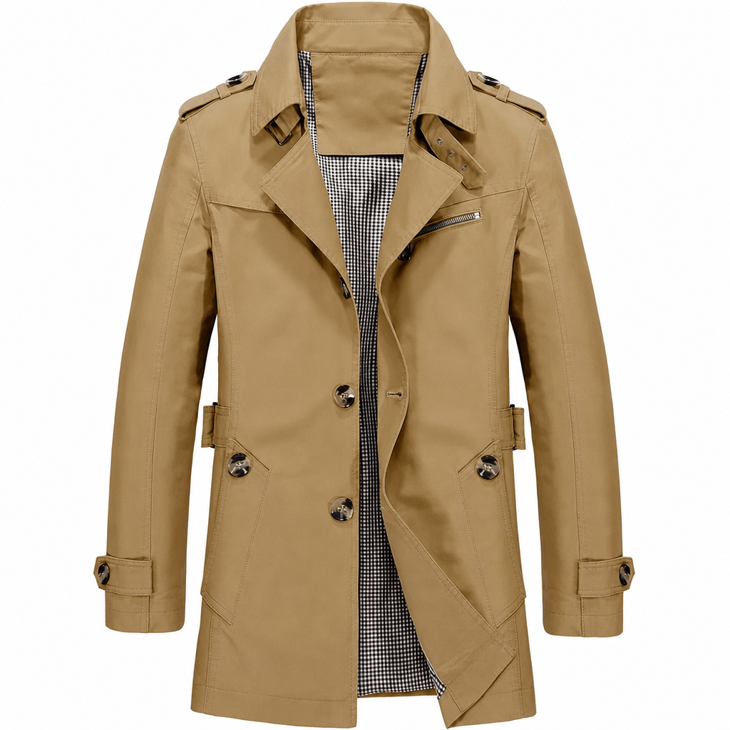 Men's Pure Cotton Casual Jacket, Outdoor Work Jacket for Spring and Autumn