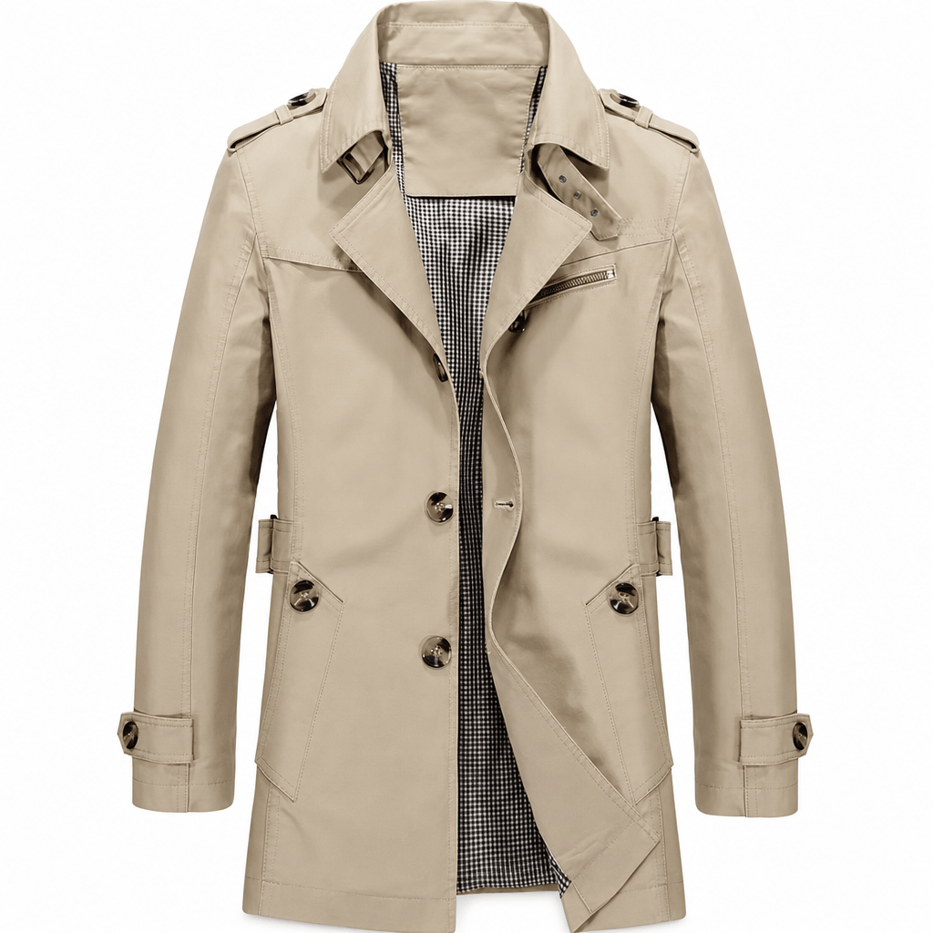 Men's Pure Cotton Casual Jacket, Outdoor Work Jacket for Spring and Autumn