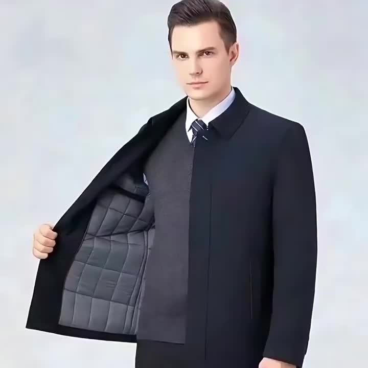 LAURENT MONACO | MEN'S LAPEL COLLAR ZIP-UP JACKET
