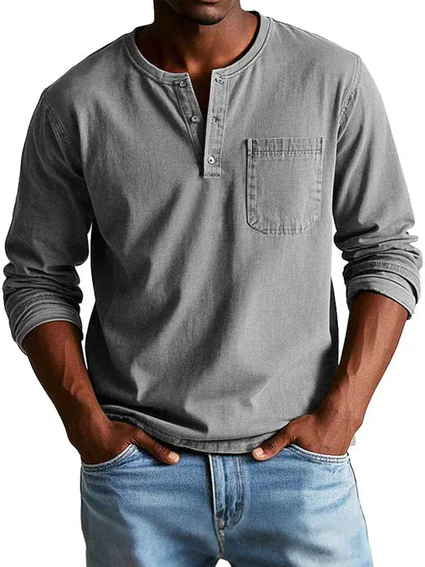 Sommerfeld | Long-sleeved Henley shirt (buy 1, get 1 FREE)