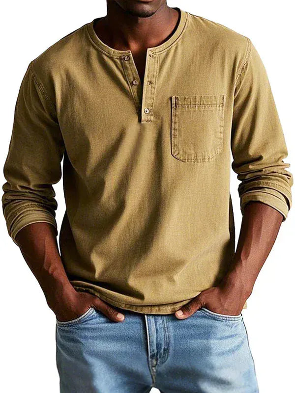 Sommerfeld | Long-sleeved Henley shirt (buy 1, get 1 FREE)