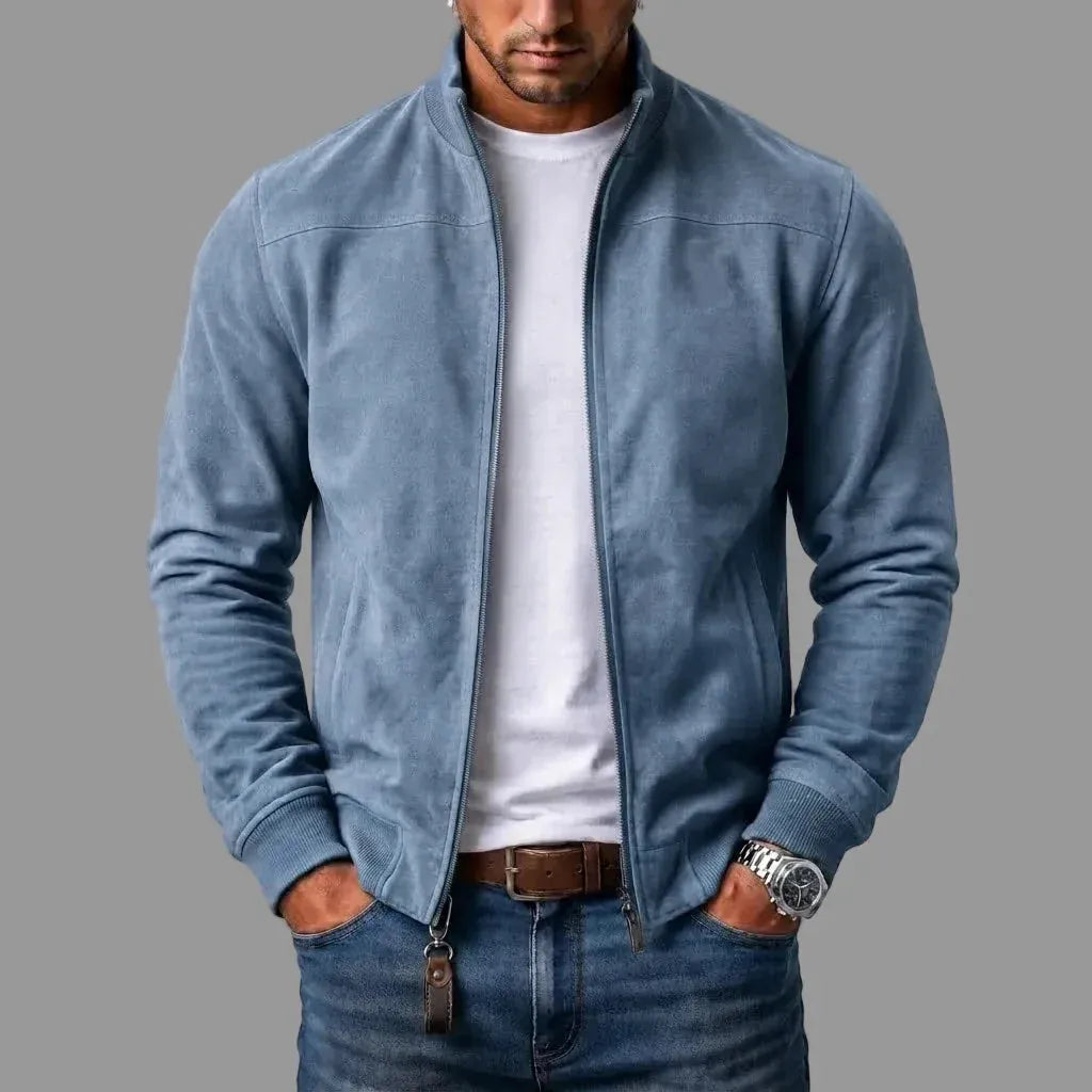 Varel | Suede bomber jacket
