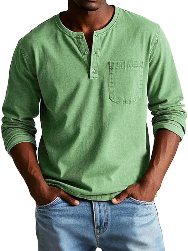 Sommerfeld | Long-sleeved Henley shirt (buy 1, get 1 FREE)