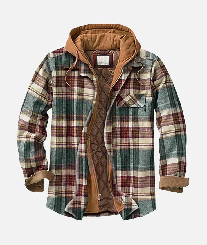 Varel | Checkered patchwork jacket