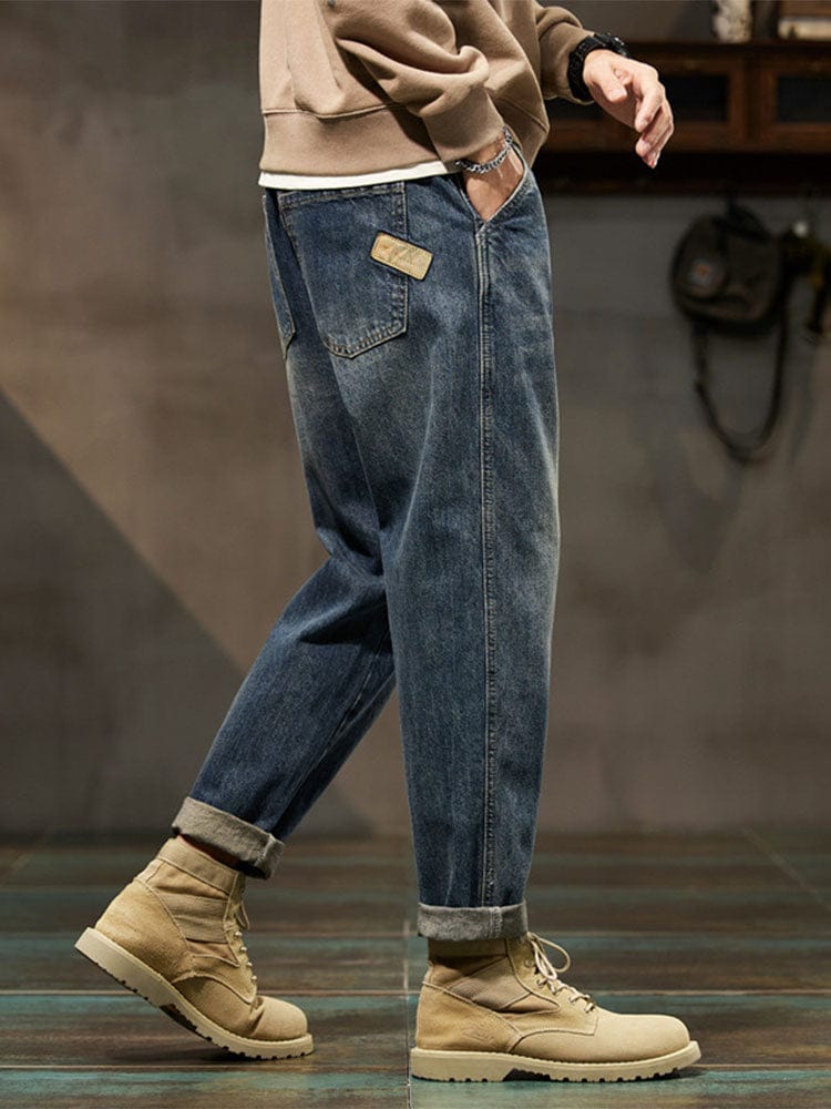 Men's Vintage Balloon Jeans with Loose Fit