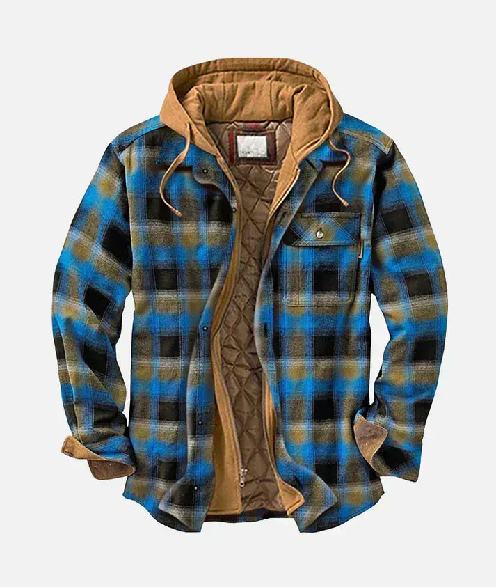 Varel | Checkered patchwork jacket