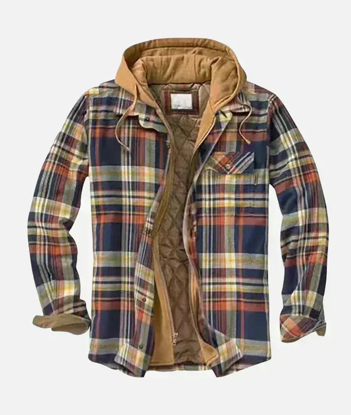 Varel | Checkered patchwork jacket