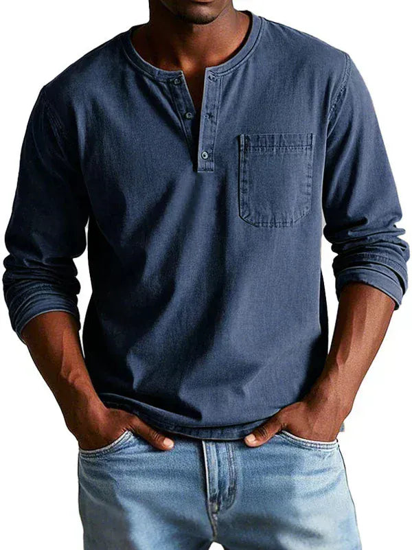 Sommerfeld | Long-sleeved Henley shirt (buy 1, get 1 FREE)