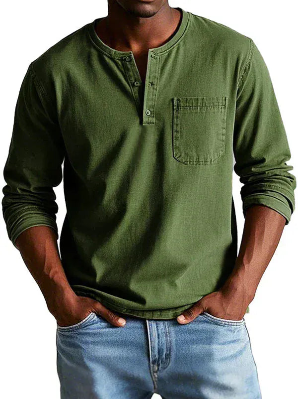 Sommerfeld | Long-sleeved Henley shirt (buy 1, get 1 FREE)
