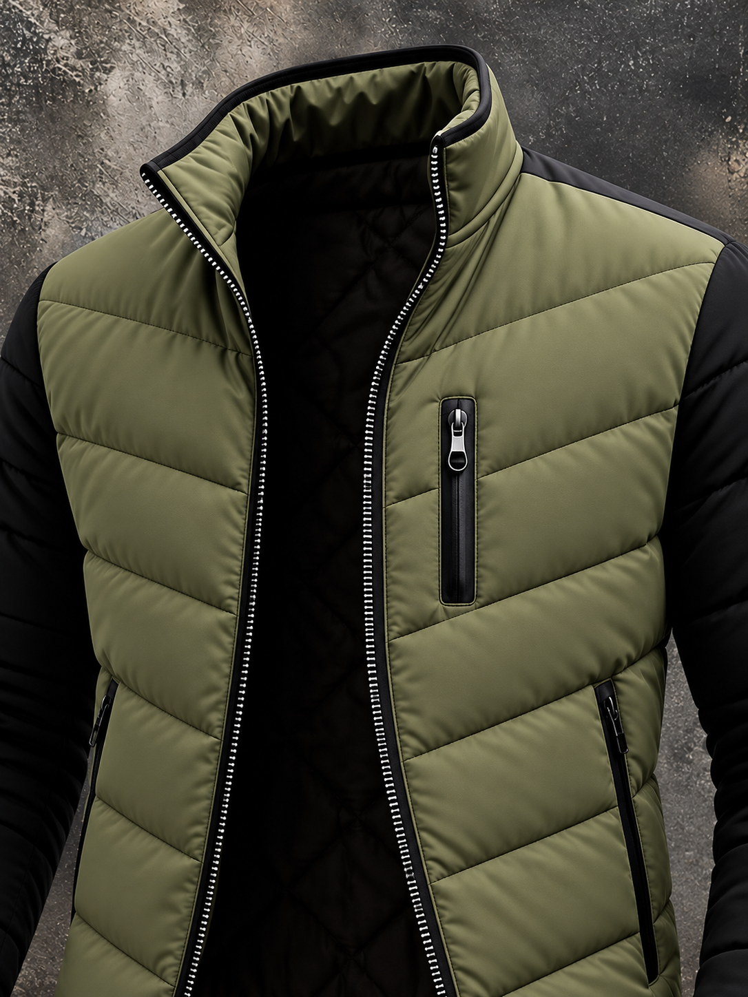 Bernard | Men's quilted zip-up jacket