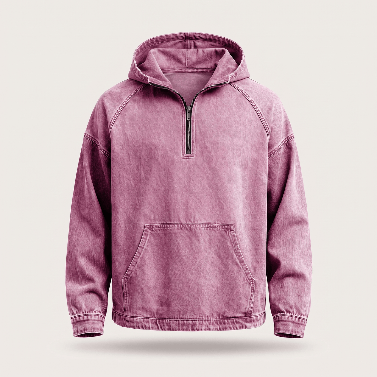 RIVINGTON HALF-ZIP DENIM JACKET