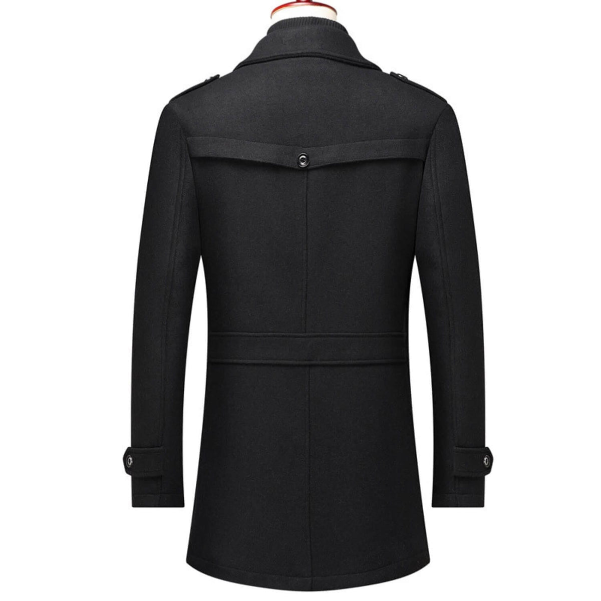 WoolGuard™ Winterjas | Wolmix, dubbele kraag & Britse erfgoedstijl