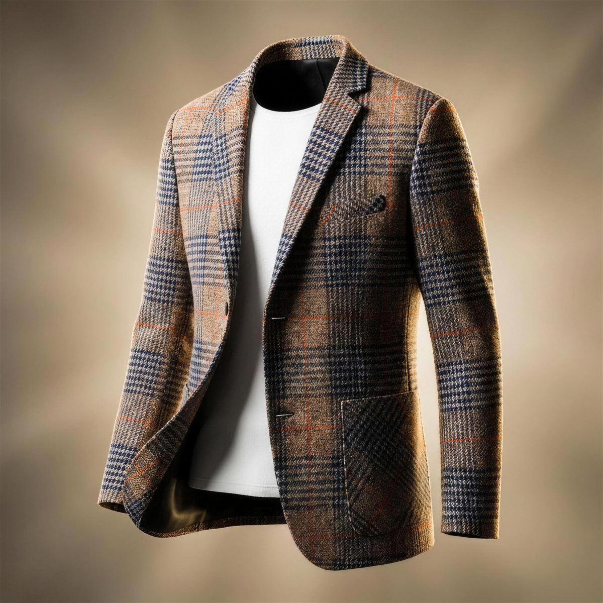DONACCI Houndstooth Wool Blazer